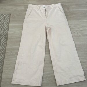 Everlane Cream Wide Leg Pants/Jeans